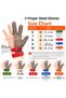 3 Fingers Stainless Steel Mesh Protective Gloves Cut Resistant Metal Mesh Gloves - 3