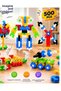 New Mini 3D Puzzle Building Set 500 Pieces Mini Pixel Blocks Educational Figure 3D Puzzle Building Kit - 2