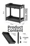 2 Pieces 2-Tier Bathroom Organizer Black, Under-Cabinet Organizer, Makeup Cosmetic Organizer - 5