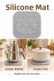 Decorative Teapot with Patterned Special Design Coaster (Gray)