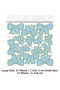 Blue Set with Decorative Bows and Foils: 42 Pieces- - 2