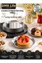 Steel 6 Pieces Flat Mini Presentation Plate for Cakes and Desserts 12 cm (18/10) - 4