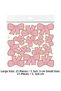 Decorative Bow with Foil Pink Set: 42 Pieces- - 2