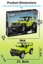 Suzuki Jimny Licensed Suv Car with 579 Pieces Blocks 1:20 Scale 2.4Ghz Remote Control - Bluetooth Controlled Via Mobile App Bpa-Free Quality Abs Plastic Technical Building Blocks Toy Set - 5