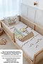 Montessori Duvet Cover and Fitted Sheet Set - Pure Baby Series - Cute Captain and Shipboy - 4