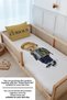 Montessori Duvet Cover and Fitted Sheet Set - Pure Baby Series - Teddy Bear with Glasses - 4