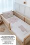 Single Duvet Cover and Fitted Sheet Set - Pure Baby Series - Teddy Bear Climbing the Cloud - 4