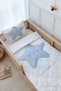 Single Duvet Cover and Fitted Sheet Set - Pure Baby Series - Fluffy Blue Star - 3