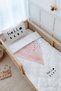 Single Duvet Cover and Fitted Sheet Set - Pure Baby Series - Pink Romantic Heart - 3
