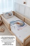Single Duvet Cover and Fitted Sheet Set - Pure Baby Series - Bear Reaching for the Moon - 4