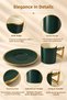 6-Person Gold Detailed Porcelain Coffee Set - 2