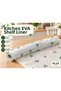 Yellow Daisy Gonca Leaf Design Non-Slip Shelf Liner Roll - Drawer Mat for Kitchen, Refrigerator & Cabinets.