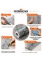 (60Cmx5Meter) Marble Patterned Self-Adhesive Foil - Kitchen, Bathroom, Countertop Wallpaper Gray - 3
