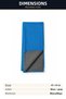 Microfiber Cleaning Cloth 40X40 cm Blue Double Sided Glass Car Kitchen Wiping Cloth - 3