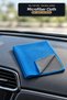 Microfiber Cleaning Cloth 40X40 cm Blue Double Sided Glass Car Kitchen Wiping Cloth