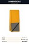 Microfiber Cleaning Cloth 40X40 cm Mustard Double Sided Glass Vehicle Kitchen Wiping Cloth - 3