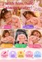 Pink Gluttonous Rabbit Plush Toy 26 cm Cute Chubby Rabbit with Soft Welsoft Fabric Sleeping Companion - 4