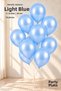 10 Pcs Light Blue Metallic Balloon 11 Inch 28cm Latex Birthday Wedding Party Ornament