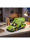 1:18 Pull-And-Go Building Block Racing Car Set with Container Box Green 586 Pieces - 5