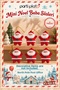 Mini Santa Claus Christmas Tree Hanging Ornament 5 cm Set of 6 - 2