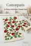 3-Piece Kitchen Towel Set |   Drying and Hand Towels |   100% Cotton and High Absorbency |   30X50 cm