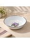 Enamel Custard Dish Breakfast Plate 16 cm Patterned Plate 12 Pcs, Deep Plate, Salad Plate, Chips Bowl - 2
