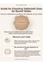 Pearl Velvet Textured Seamless Round Tablecloth Light Beige - 4