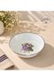 Enamel Custard Dish Breakfast Plate 18 cm Patterned Plate 12 Pcs, Deep Plate, Salad Plate, Chips Bowl - 2