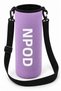 Ntk Shoulder Strap Padded Shock Absorbing Neoprene Fabric 1.5Lt Thermos Cover Lilac