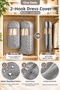 2-Pack Zippered Space-Saving 3D Hanging Garment Covers – Gray (Medium and Large Sizes)