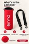 Ntkk Shoulder Strap Padded Shock Absorbing Neoprene Fabric 1.5Lt Thermos Cover Red - 8