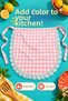 Lace Gingham Duck Fabric Kitchen and Serving Apron – Liquid-Proof, Stain-Resistant, Colorful, Suitable for Daily Use, for Dowry and Gifts - 8