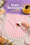 Lace Gingham Duck Fabric Kitchen and Serving Apron – Liquid-Proof, Stain-Resistant, Colorful, Suitable for Daily Use, for Dowry and Gifts - 5
