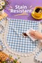 Lace Gingham Duck Fabric Kitchen and Serving Apron – Liquid-Proof, Stain-Resistant, Colorful, Suitable for Daily Use, for Dowry and Gifts - 3