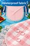 Lace Gingham Duck Fabric Kitchen and Serving Apron – Liquid-Proof, Stain-Resistant, Colorful, Suitable for Daily Use, for Dowry and Gifts - 2