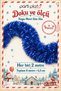 Dark Blue Glitter Ornament 4 Pieces 2 Meters Total 8 m 6.5 cm Christmas Tree Decoration - 3