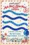 Light Blue and Dark Blue Glitter Ornament 4 Pieces 2 Meters Total 8 m 6.5 cm Christmas Tree Decoration - 2
