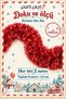 Red Glitter Ornament 4 Pieces 2 Meters Total 8 m 6.5 cm Christmas Tree Decoration - 3