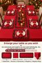 20-Piece Christmas Special Gift Tablecloth Set – Stain-Resistant, Liquid-Proof Fabric, Size Options Available, Ruffled Runner and Set of Placemats, Napkins, and Napkin Rings for 6 People - 2