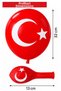 Turkish Flag Balloon 20 Pieces Moon Star Balloon Decoration October 29 April 23 Red White Balloon Flag Balloon Eid - 2