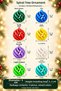 Set of 5 New Year Spiral Tree Ornaments Mixed Color Hard Plastic 5 cm New Year Christmas Decoration - 3