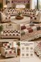 Multi-Purpose Sofa Cover,Sofa Bed Cover Set with Non-Slip Sponge 3,3,1,1 - 4