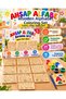 Wooden Painting Set Turkish Alphabet 10 Pieces Mdf Letter Cards Acrylic Paint and Brush Ages 3+ - 2