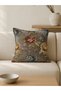 Roses Gray Kirlent Kilifi (45X45)
