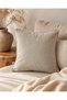 Lusso Ecru Kirlent Kilifi (45X45)