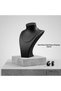 Desktop Luxury Neck Collar Necklace Stand - 20 cm Jewelry & Gemstone Bust (Photography and Presentation Stand) - 3