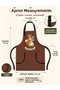 Women's Kitchen Apron Printed Water Repellent Stain Resistant Apron with Adjustable Straps and 2 Pockets - 5