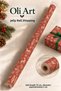 Italian Premium Gift Wrapping Paper - New Year Kraft Red Carrot 70 X 200 cm – 1 Roll Gift Paper - 2