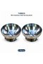 Footed Mini Steel Bowl Breakfast Jam Sauce Bowl Turkish Delight Bowl Snack Bowl Silver 7.6 Cm, 2 Pieces