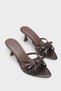 Holli Pointed Toe Strappy Mid-Heeled Stylish Women's Slippers